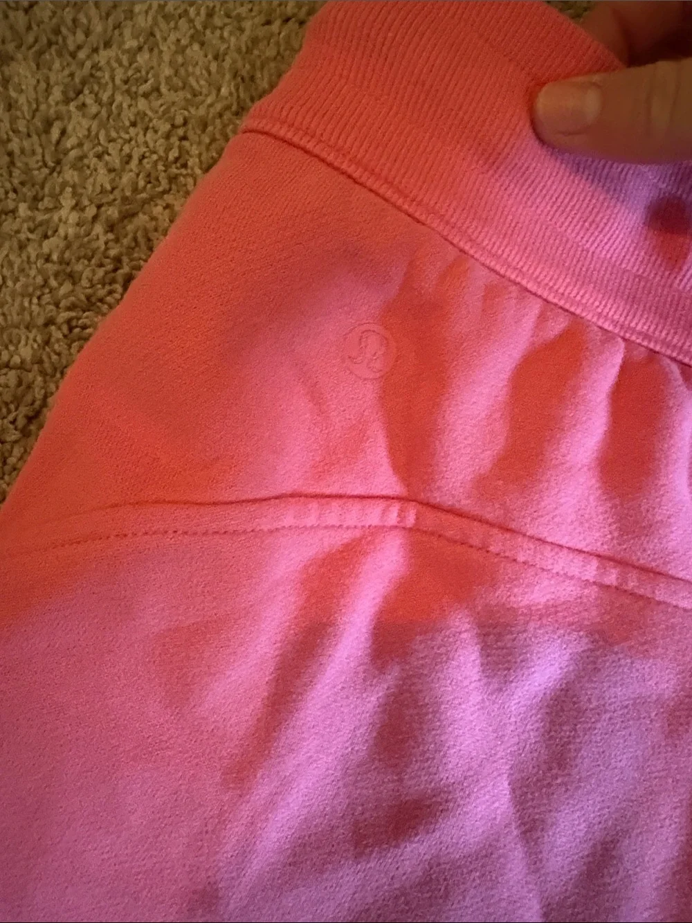 lululemon athletica Coral Pink Drawstring Athletic Shorts